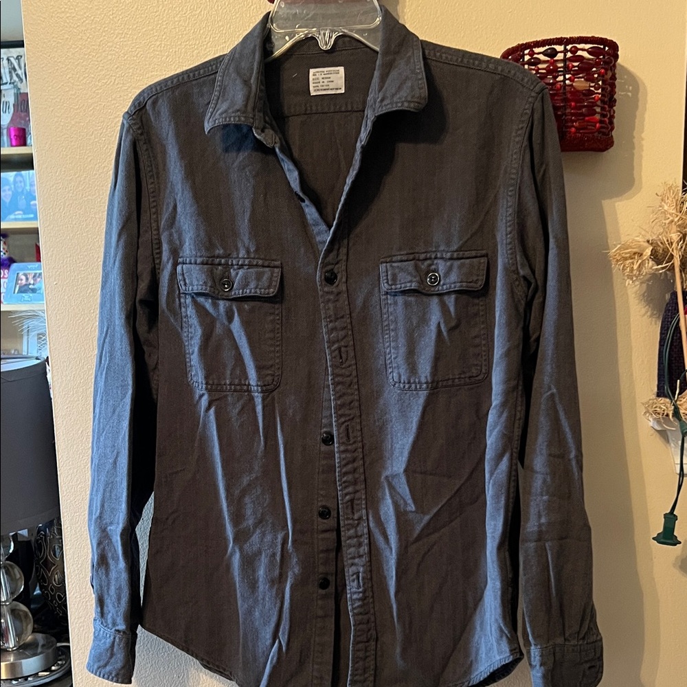 J. Crew Dark Gray Casual Button Down Shirt